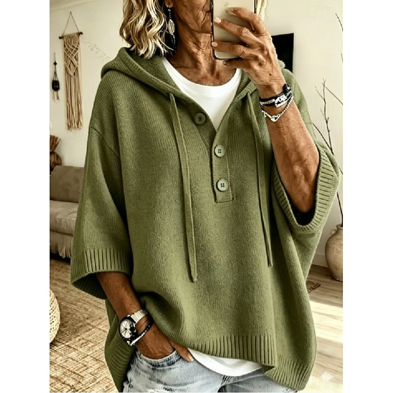 Maeve | Luźny Sweter z Kapturem