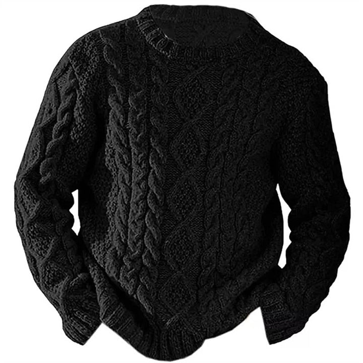 Ellis | Sweter z dzianiny w sploty