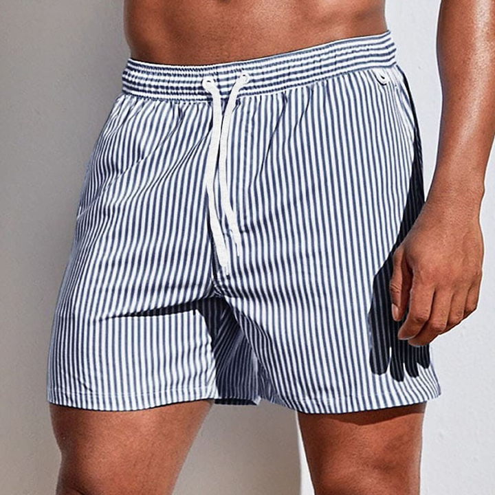 Wyatt | Wyrafinowane Paski Szorty Kąpielowe