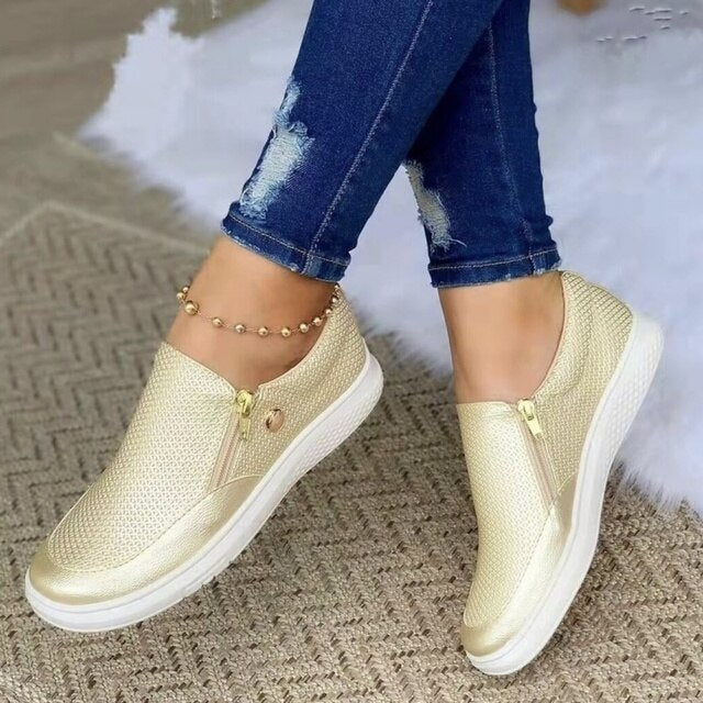Damskie Buty Ortopedyczne Slip-On z Siateczką