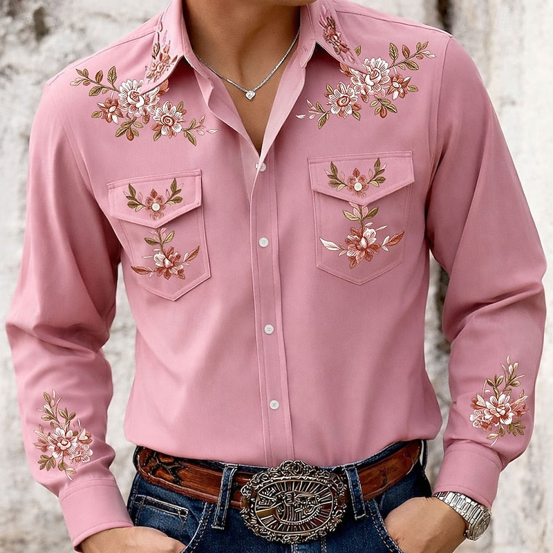Austin | Haftowana koszula w stylu western