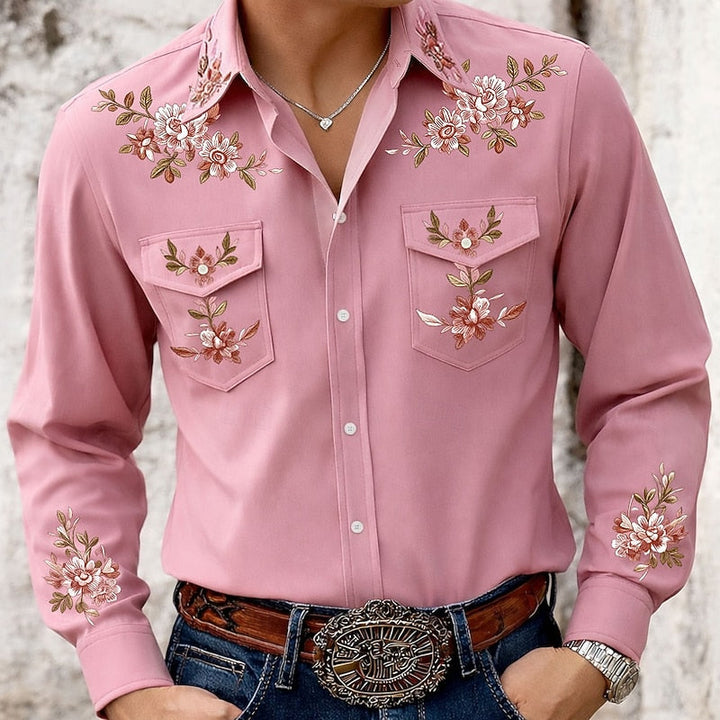Austin | Haftowana koszula w stylu western