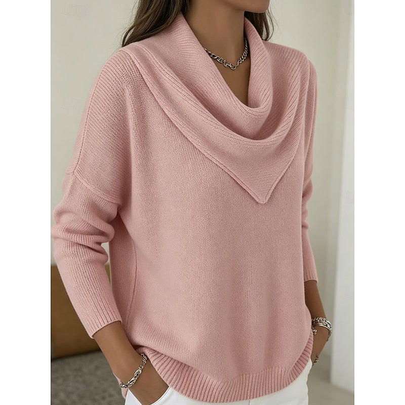 Heather | Elegancki Sweter z Dekoltem w Kształcie Czołgu