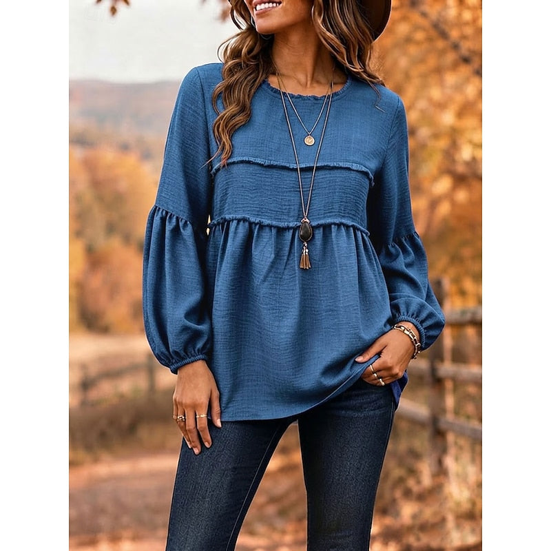 Rebecca | Luźna Bluzka Peplum
