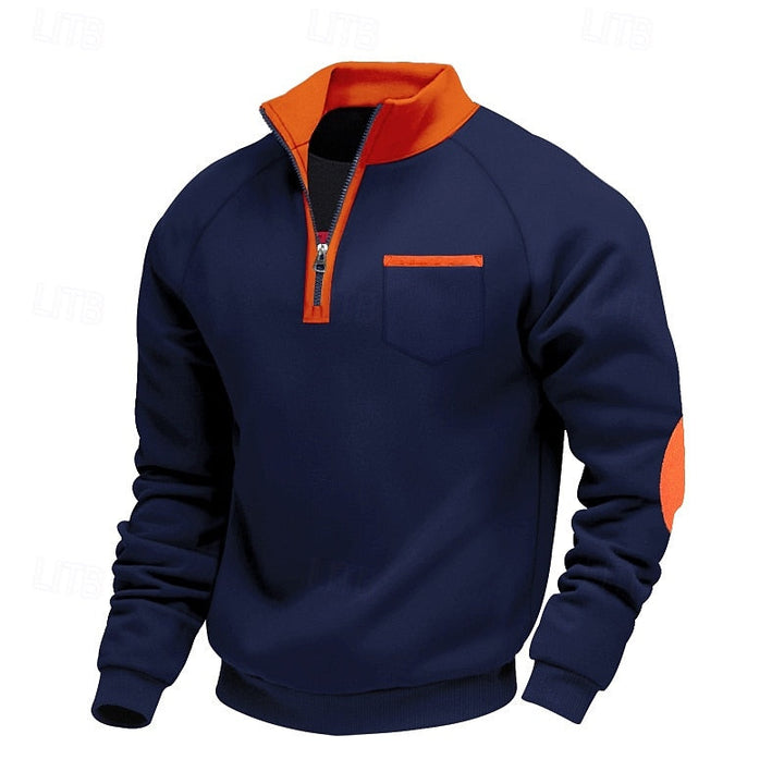 Keith | Pulower z Kapturem w Stylu Colour Block