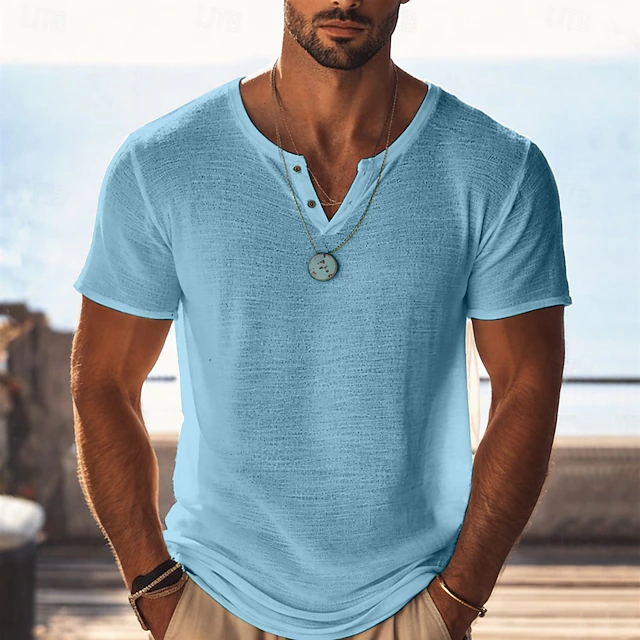 Oliver | Luźna koszulka Henley