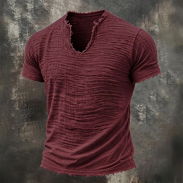 Wyatt | T-shirt z wycięciem w kształcie litery V