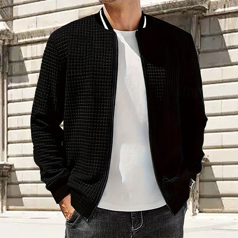 Zachary | Teksturowana Kurtka Bomber