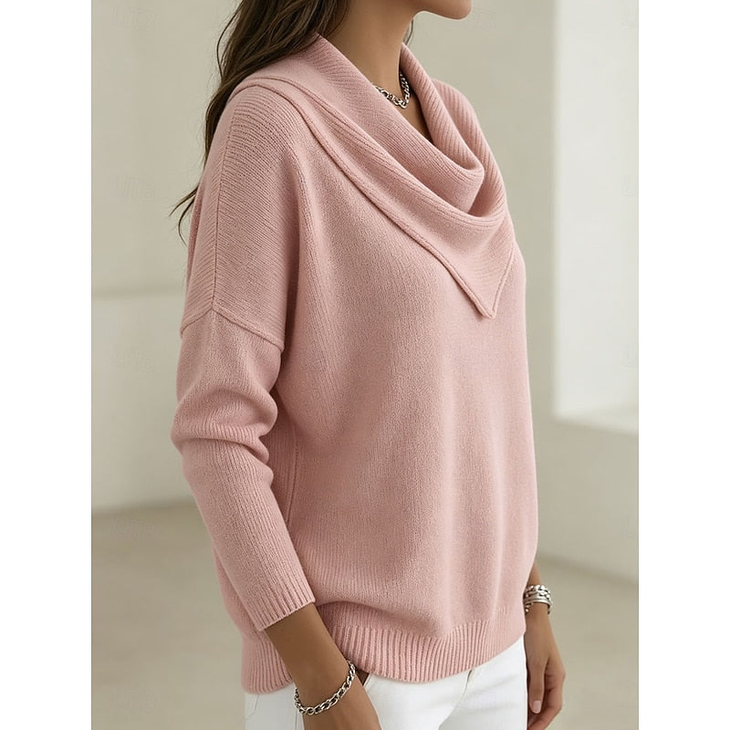 Heather | Elegancki Sweter z Dekoltem w Kształcie Czołgu