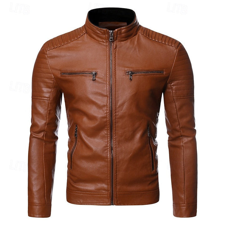 Chandler | Klasyczna kurtka motocyklowa z stójką