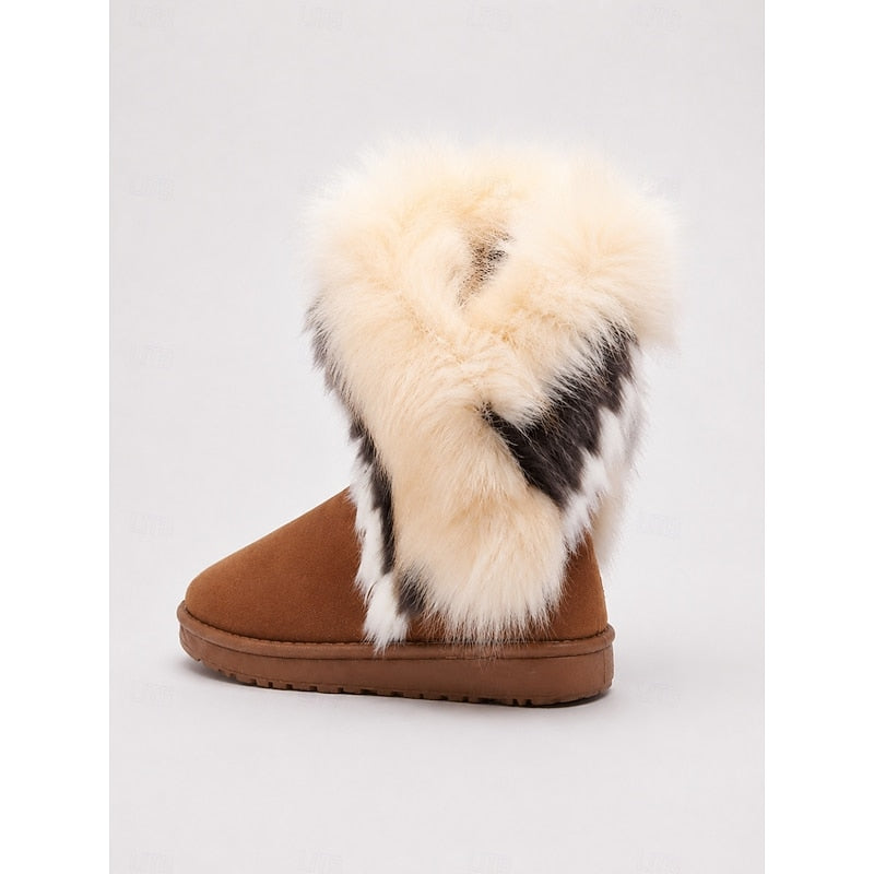 Ramona | Zimowe Buty z Puchatym Wykończeniem