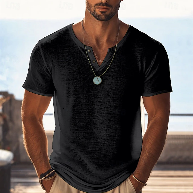 Oliver | Luźna koszulka Henley