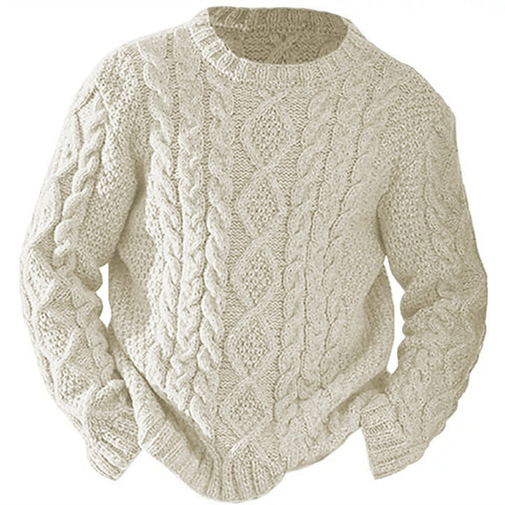 Ellis | Sweter z dzianiny w sploty