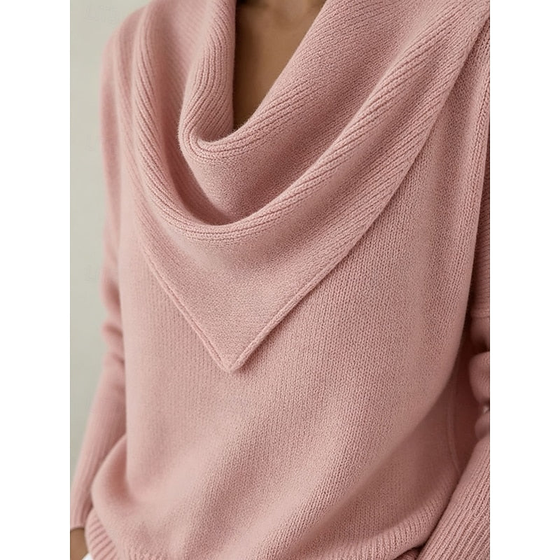 Heather | Elegancki Sweter z Dekoltem w Kształcie Czołgu