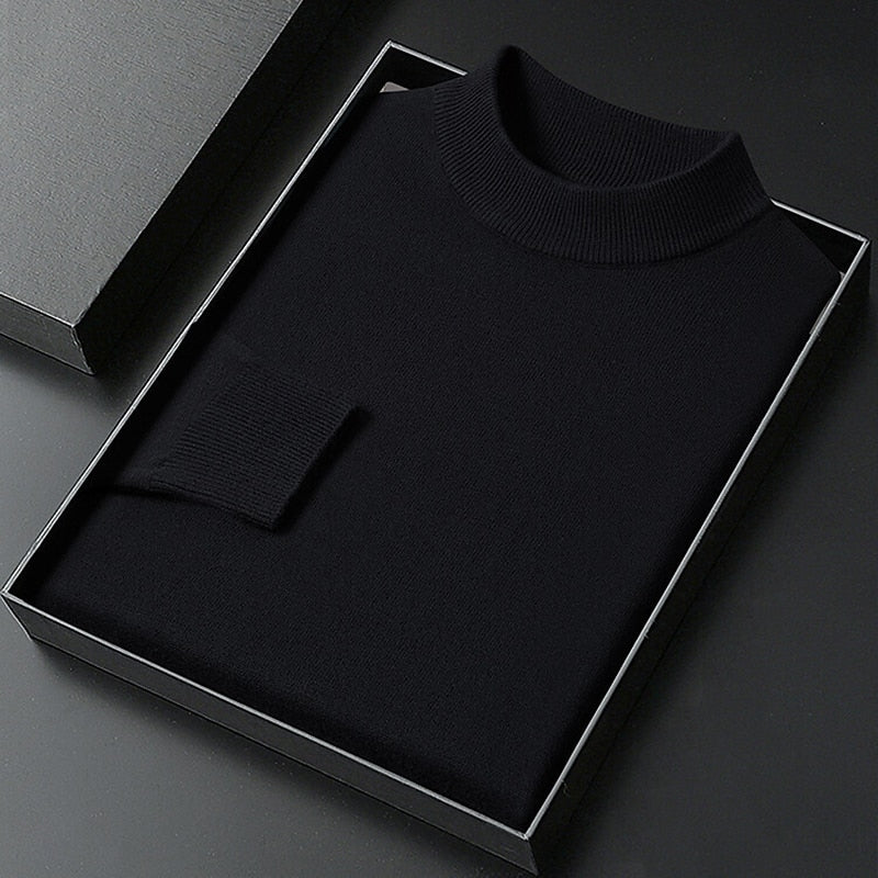 Winston | Elegancki Sweter z Mock Neck