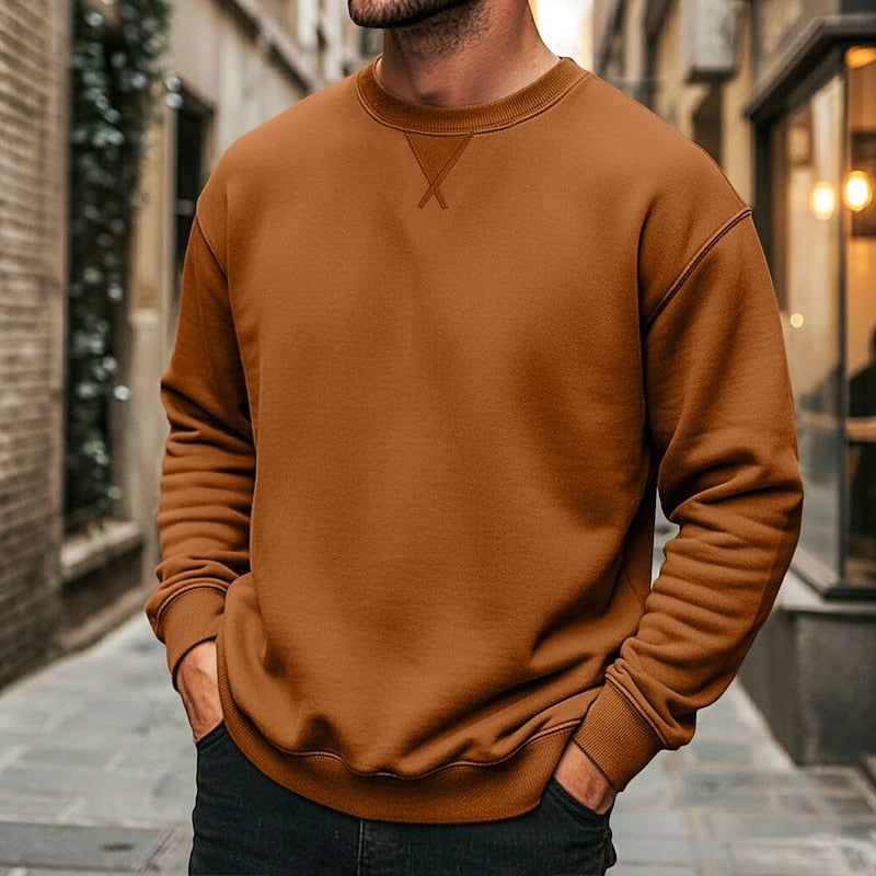 Easton | Klasyczny Sweter z Okrągłym Dekoltem