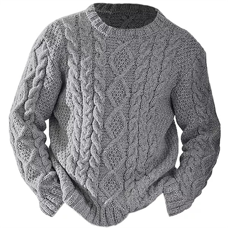 Ellis | Sweter z dzianiny w sploty