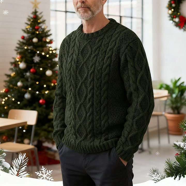 Ellis | Sweter z dzianiny w sploty