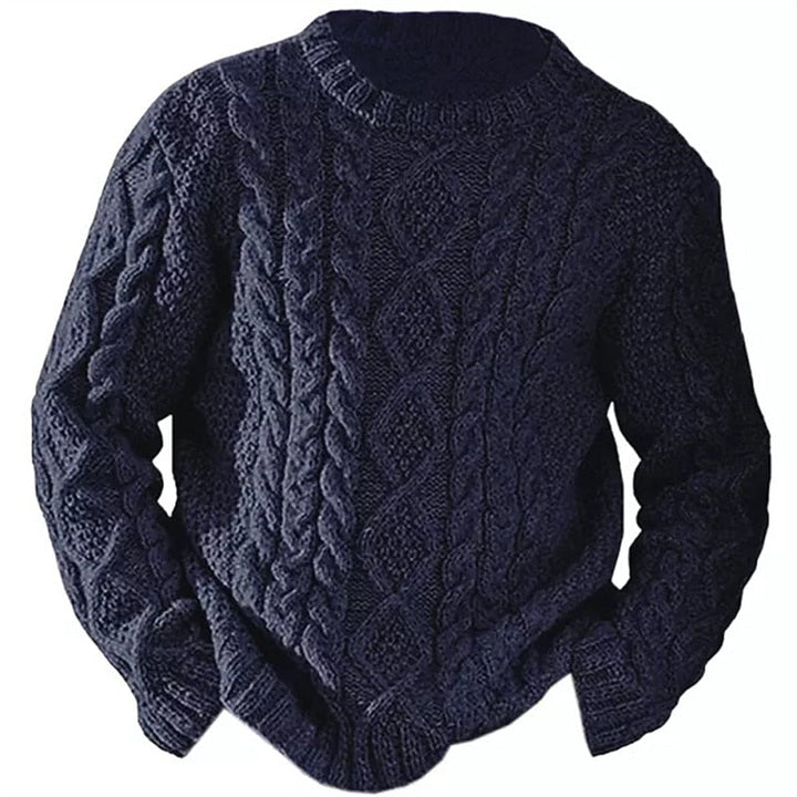 Ellis | Sweter z dzianiny w sploty