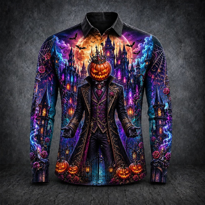 Thatcher | Koszula z długim rękawem w stylu gotyckim na Halloween