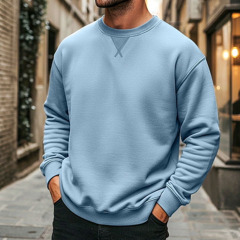 Easton | Klasyczny Sweter z Okrągłym Dekoltem