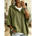 Brooklyn | Luzny Sweter z Kapturem