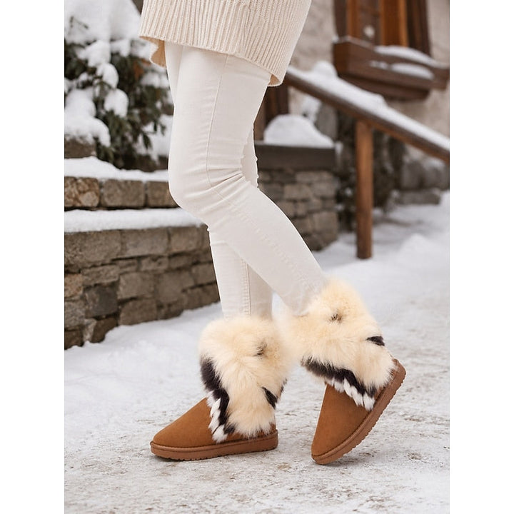 Ramona | Zimowe Buty z Puchatym Wykończeniem