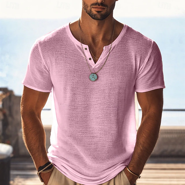 Oliver | Luźna koszulka Henley